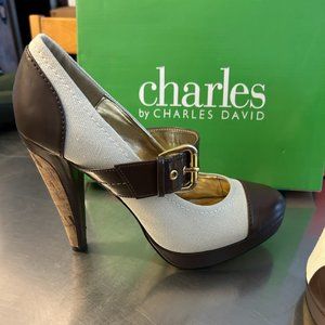 Charles David 2 Toned MaryJane Pumps